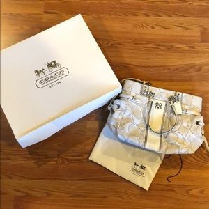 White coach bag lightly used